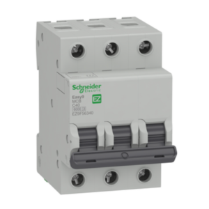 Schneider Miniature circuit breaker, Easy9, 3P, 25 Amps