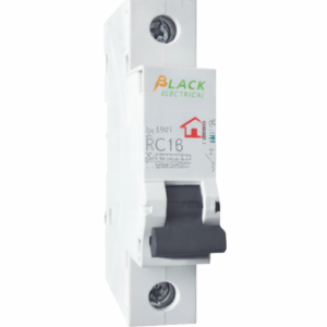 Black Moulded Case Circuit Breaker (MCCB) 1 Pole 2 Amp