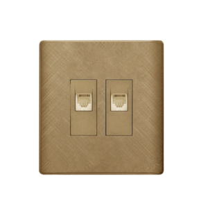 AQUA PINE GOLD DOUBLE DATA SOCKET