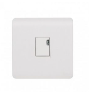 AQUA EDGE WHITE 1 GANG 2 WAY SWITCH