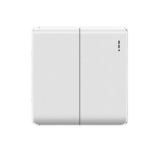Aqua Elegance White 2 Gang Switch