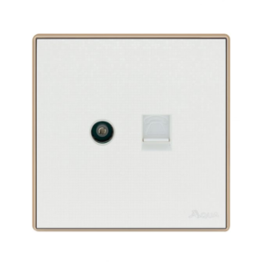 Aqua Icon TV Plus Telephone Socket