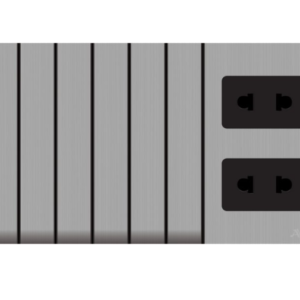 Aqua Discovery Silver 6 Gang Switch Plus 2 Sockets